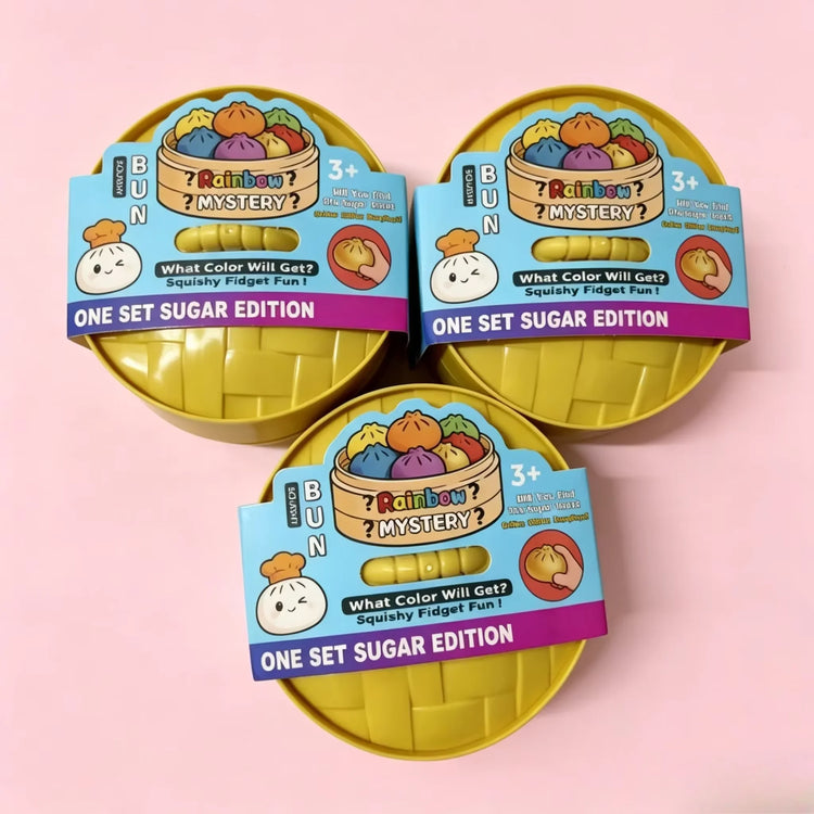 New Glitter Dumpling Squishy Toy Blind Box Ultra Rare Gold Glitter Hidden Edition Dumplings Sensory Dough Ball for Stress Relief