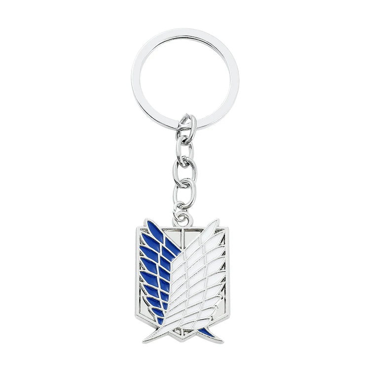 Anime Attack on Titan Enamel Badge Pendant Decoration Metal Keychain for Women Men Jewelry Accessories Gift