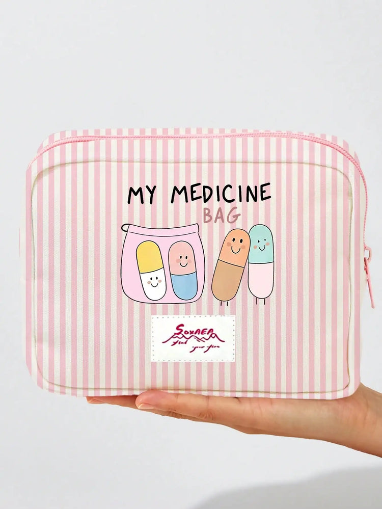 1PC Large Capacity Medicine Bag Travel Portable Medical Bag Home Medicine Storage Bag Set Portable Outdoor First Aid Kit