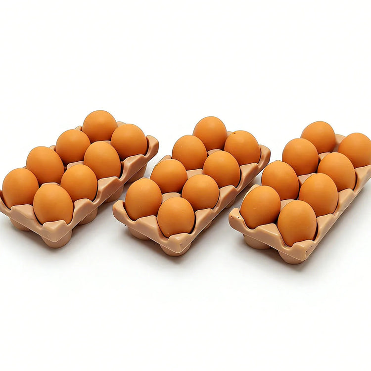 Dollhouse Miniature Resin Egg Tray Mini Food Model DIY Mini Scene Decor Accessories Creative Craft Ornament
