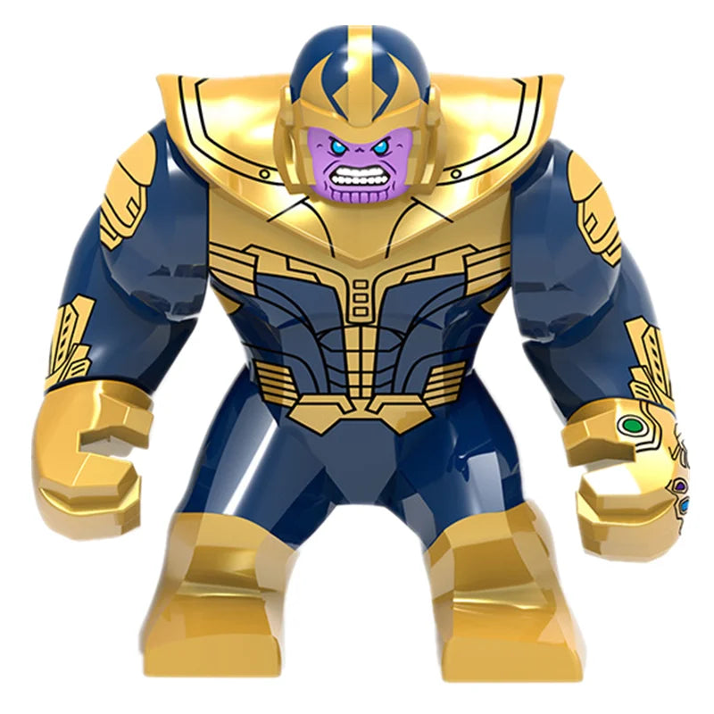 Blind Box Mini Building Blocks PG1805 Figures Big Goblin Spiderman Iron Man Venom Captain Hawk Deadpool Armor Christmas Gift Toy