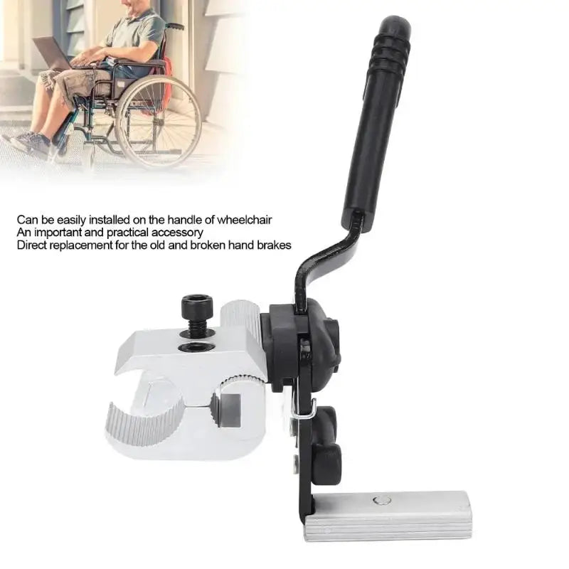 1Pcs High Sensitivity Wheelchair Brakes Replacement Wheelchair Hand Brake Electric Mechanical Anti-slip Brake Wheelchair Parts