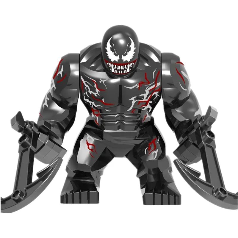 Blind Box Mini Building Blocks PG1805 Figures Big Goblin Spiderman Iron Man Venom Captain Hawk Deadpool Armor Christmas Gift Toy