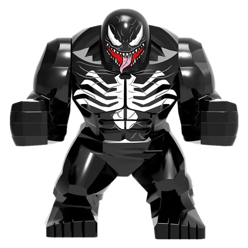 Blind Box Mini Building Blocks PG1805 Figures Big Goblin Spiderman Iron Man Venom Captain Hawk Deadpool Armor Christmas Gift Toy