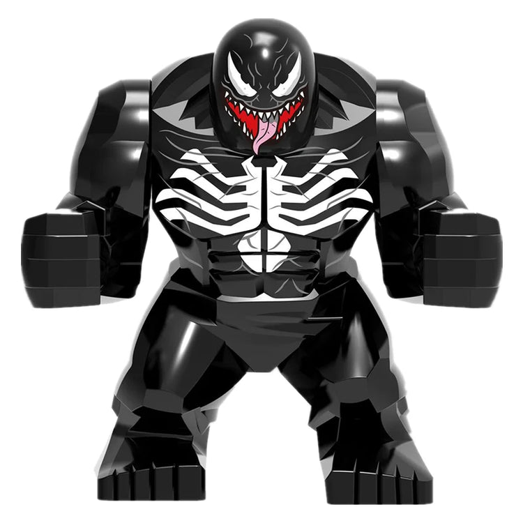 Blind Box Mini Building Blocks PG1805 Figures Big Goblin Spiderman Iron Man Venom Captain Hawk Deadpool Armor Christmas Gift Toy